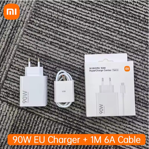 Original Xiaomi 90W USB Charger EU Turbo Fast Charge Power Adapter สําหรับ Xiaomi 15 14 13 Ultra 12T