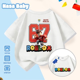 NASA เสื้อยืดเด็กผ้าฝ้ายแท้ แขนสั้น รุ่นใหม่ปี 2026 นุ่มสบาย…