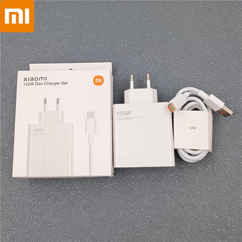 Xiaomi Charger 120W Original EU/US Fast Turbo Charge สําหรับ Mi POCO F6 X6 13 14 Pro Redmi K70 K60 ห