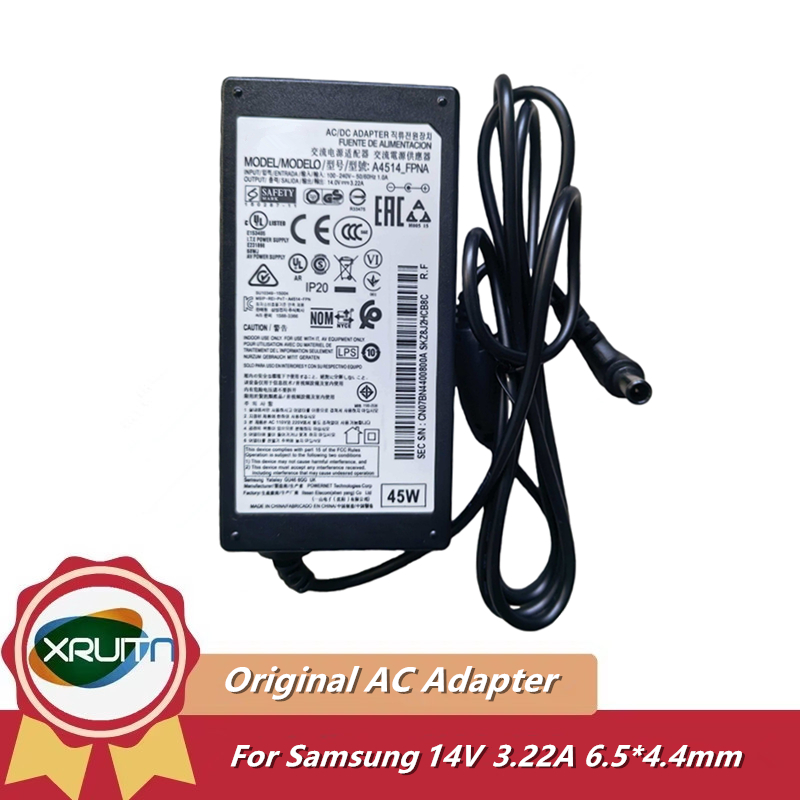Samsung 14V 3.22A 45W Original AC Adapter Charger A4514-FPNA สําหรับ SAMSUNG TV Monitor SOUNDBAR HW-
