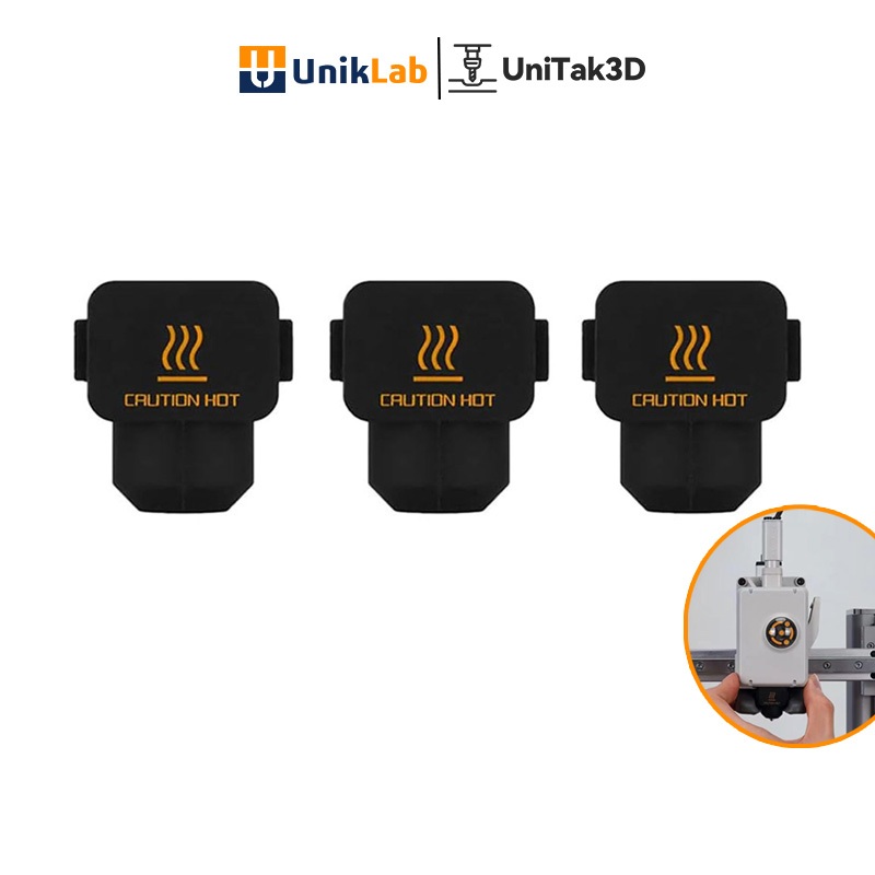 Bambu Lab 3D Printer Accessories - A1 mini Hot End Silicone Sleeve ฝาครอบป้องกันความร้อนสูงและป้องกั