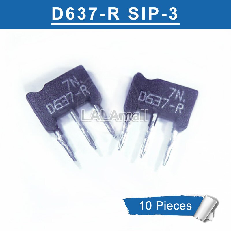 10 ชิ้น/ล็อต 2SD637-R D637-R 2SD637-Q D637-Q SIP-3 NPN ทรานซิสเตอร์ใหม่เดิม