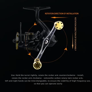 BEARKING ATHENA-RS Spinning Reel 6 + 1BB Long Casting Double Handle พร้อม Balance Rod Universal กันน้ําน้ําจืดน้ําเค็ม Reel