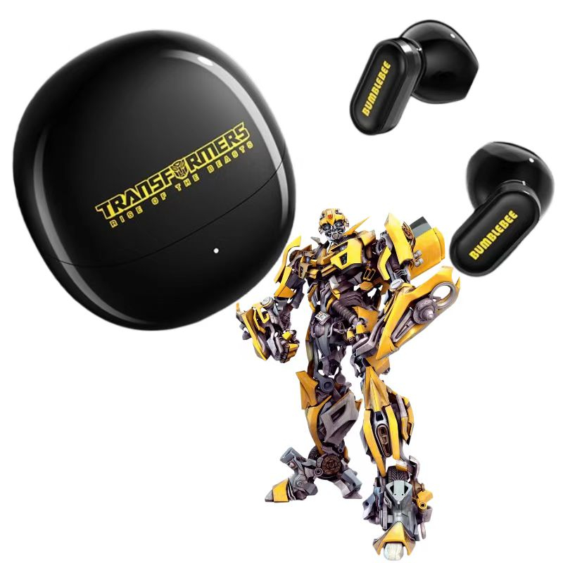 Transformers ไร้สาย Bluetooth Noise Cancelling หูฟังสําหรับเล่นเกมหูฟังเอียร์บัด Bumblebee TWS หูฟัง