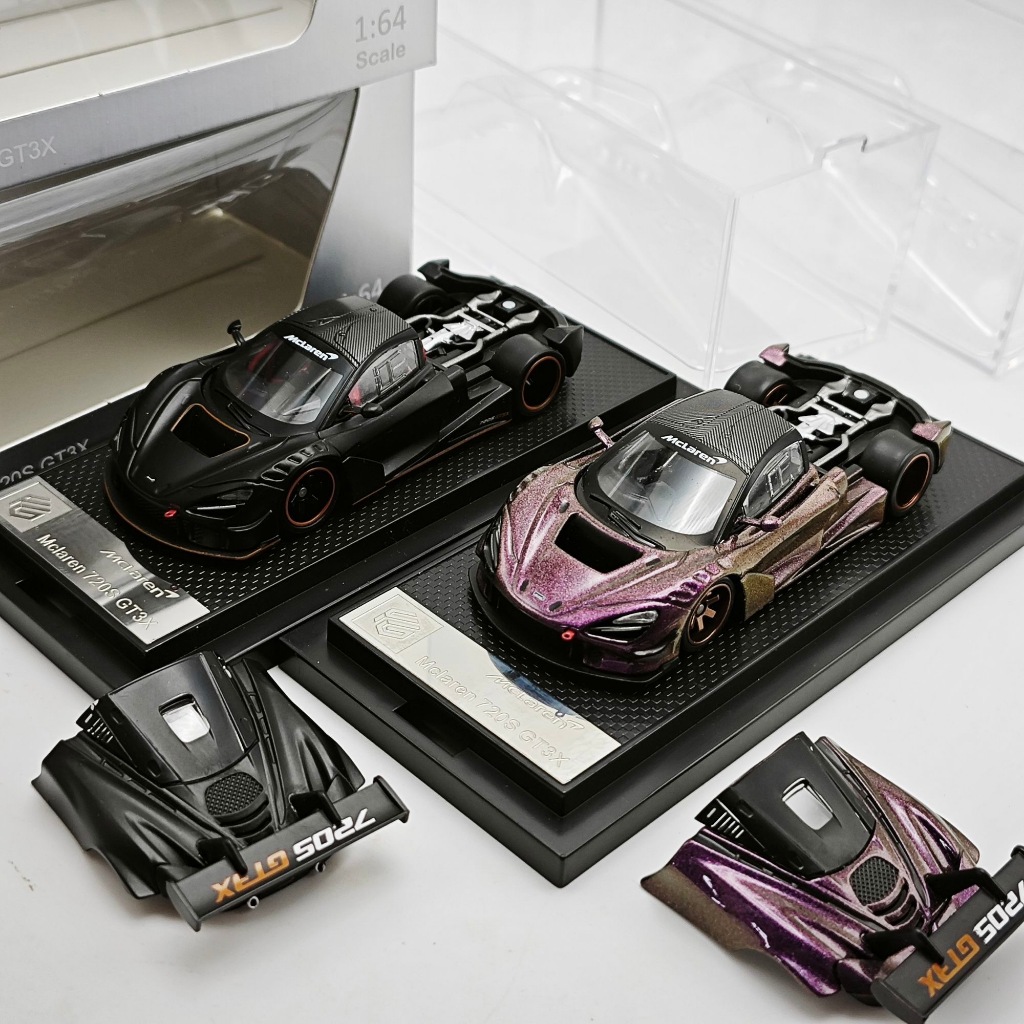FG Model 1/64 McLaren 720S GT3X โมเดลรถ รถของเล่น สําหรับเด็กผู้ชาย ของขวัญวันเกิด ของเล่นเด็ก รถสะส