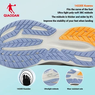 【Wide Fit】Qiaodan DS2 รองเท้าวิ่งเบาะพื้นหนา Rebound น้ําหนักเบาเทรนเนอร์เดินทุกวัน QXB023253217R