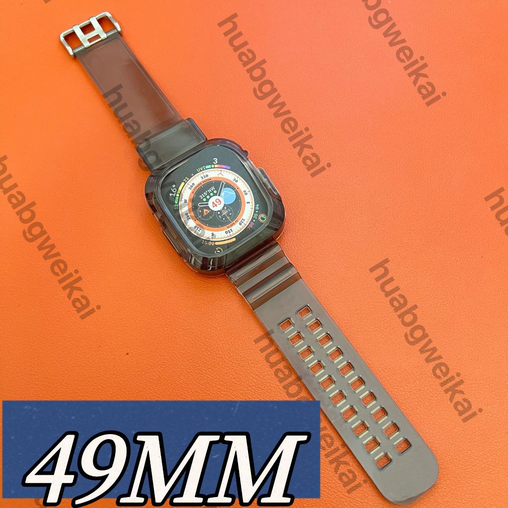 สายใหม่สําหรับสมาร์ทวอทช์ iWatch Series s11 S10 2 3 4 5 6 7 8 9 X se ultra2 3 Transparancy Sport Ban