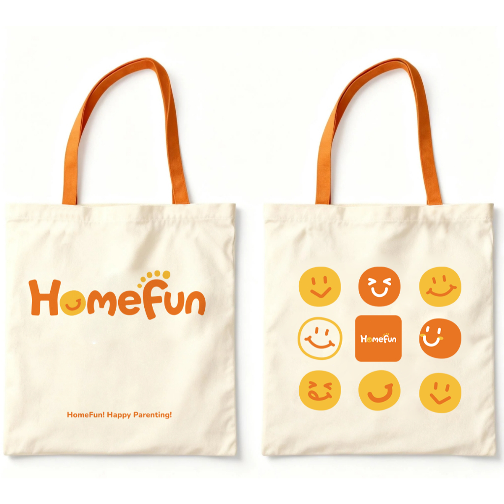 HOMEFUN กระเป๋าผ้าอ้อมผ้าใบขนาดใหญ่ลายน่ารัก Mommy Tote สําหรับขวดและผ้าอ้อมความจุสูง Organizer