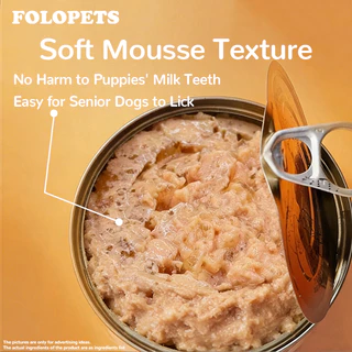 FOLOPETS อาหารสุนัขกระป๋องสุนัขสุนัขหลายรสชาติอาหารเปียกอาหารสัตว์เลี้ยงอินทรีย์ธรรมชาติบริสุทธิ์ 100g/430g