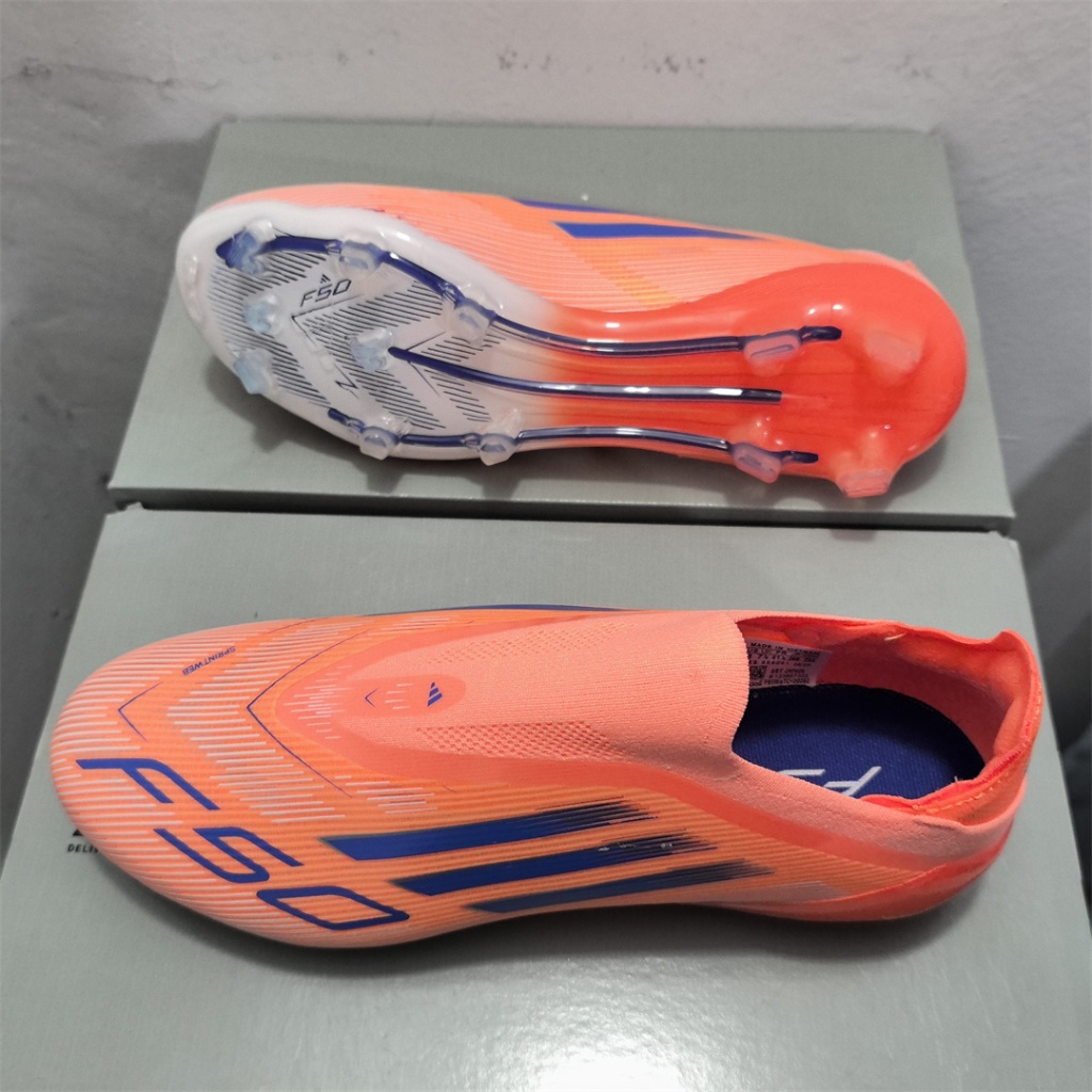 F50 Elite FG Yamal Laceless รองเท้าฟุตบอล กันลื่นและทนทาน ไซส์: 39-45