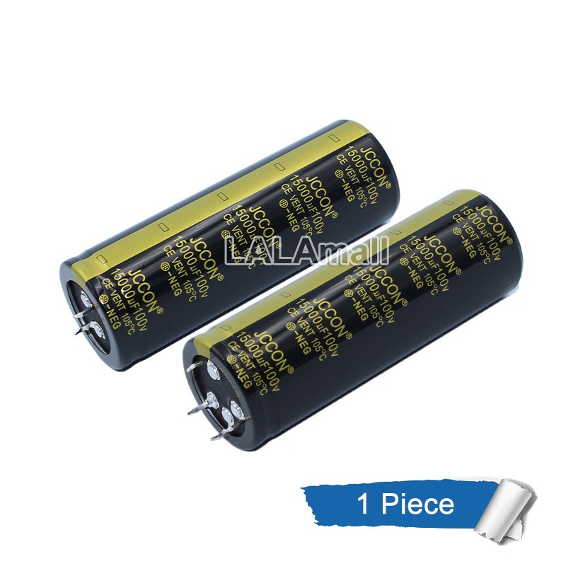 1 PC 100V15000uF 15000UF 100V เครื่องขยายเสียงกรอง Electrolytic Horn Capacitor 35x100 มม.2Pin 4Pin
