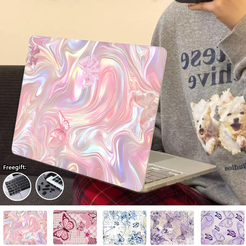 การออกแบบผีเสื้อพิมพ์สําหรับ 2026 Macbook Neo A3404 Air15 M5 A3448 Air13 M5 A3449 Pro14 M5 A3434 Pro14 M4 A3112 A3401 A3185 Pro13 M2337 A2338 Pro2