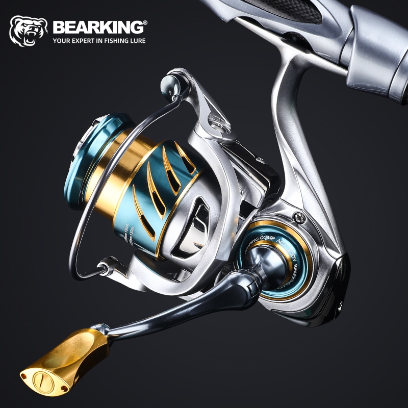 BEARKING Official Store ARS Spinning Fishing Reel 6 + 1BB เปลี่ยน EVA Handle น้ําเค็มโลหะ Spool River Bass ตกปลา Reel – โปรปัง
