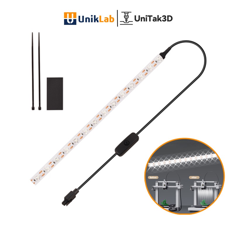 สําหรับ Bambu Lab A1/A1mini Led light Strip 24V Super Bright Bambulab 3Dเครื่องพิมพ์ accessories 3D146