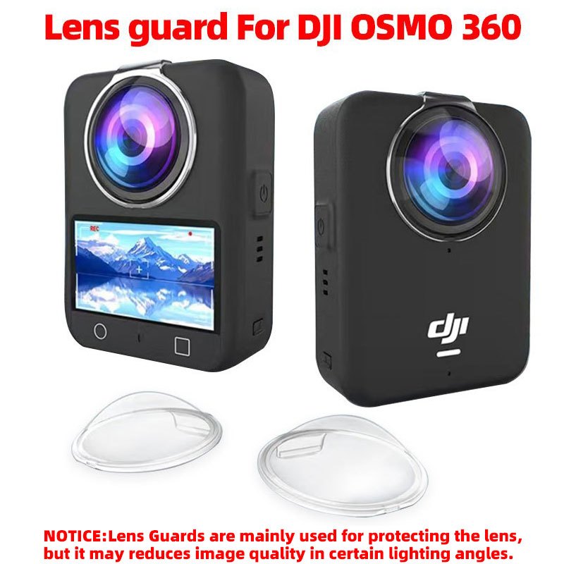 เลนส์ยามสําหรับ DJI OSMO 360 กล้อง PC Anti-Scratch โปร่งใสเลนส์ Protectors ฝาครอบฟิล์มอุปกรณ์เสริม