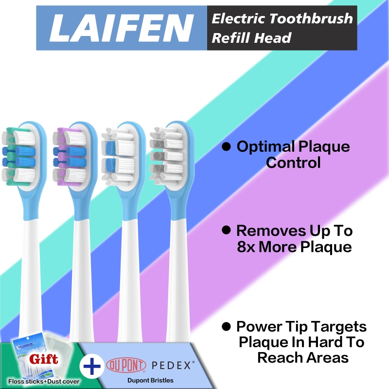 หัวแปรงสีฟันทดแทนสําหรับ LAIFEN เข้ากันได้กับ LAIFEN แพ็ค 6 ชิ้น