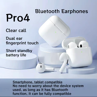 ชุดหูฟังบลูทูธไร้สาย Tws pro4 สําหรับ Android และ Xiaomi