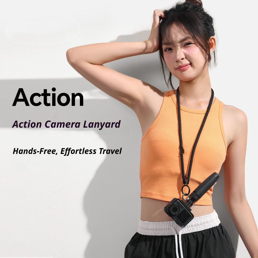 กล้องแอ็คชั่น Hard Nylong เดียวกัน As Ulanzi คอสลิง Lanyard สําหรับ DJI Osmo Nano/Osmo 360/Action 6/