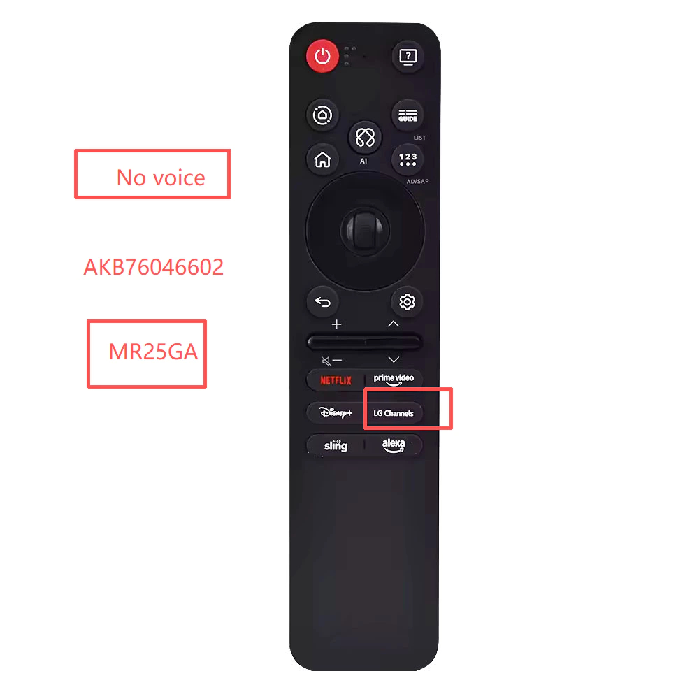ใช้ได้กับ LG MR25GA AKB76046602, เข้ากันได้กับรีโมทคอนโทรล LG 2025 non-voice Magic TV G5 C5 B5 serie