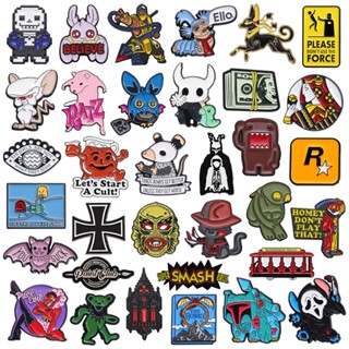 50รูปแบบการ์ตูนแอนิเมชั่นตัวละครเข็มกลัดโลหะป้ายสัตว์น่ารักข…