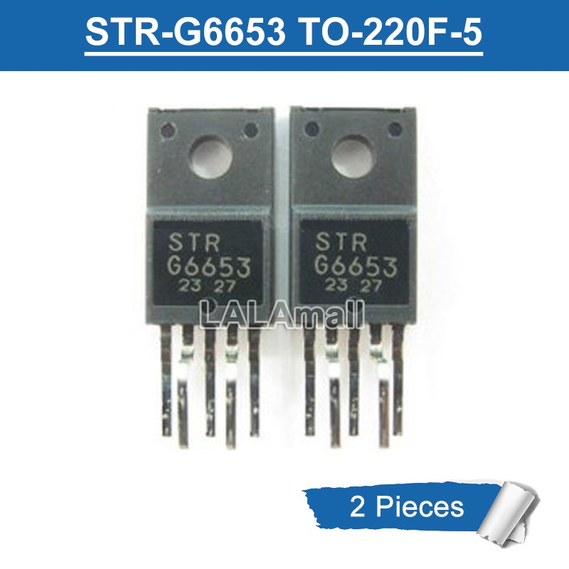 2 ชิ้น Original STR G6653 STR-G6653 TO-220F-5 Flyback Switching Regulator ใหม่