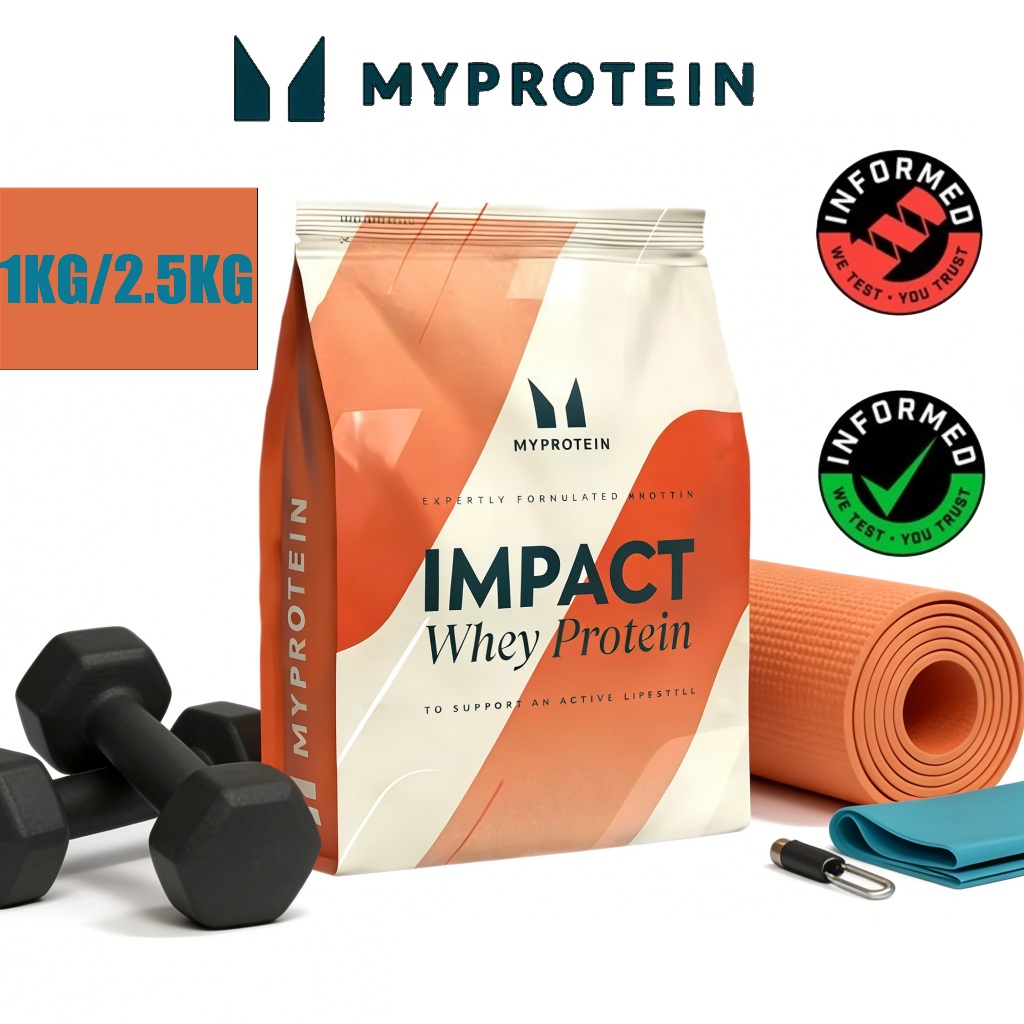 MYPROTEIN Impact Whey Protein 1KG/2.5KG โปรตีนเข้มข้น Lean Muscle Building Recovery