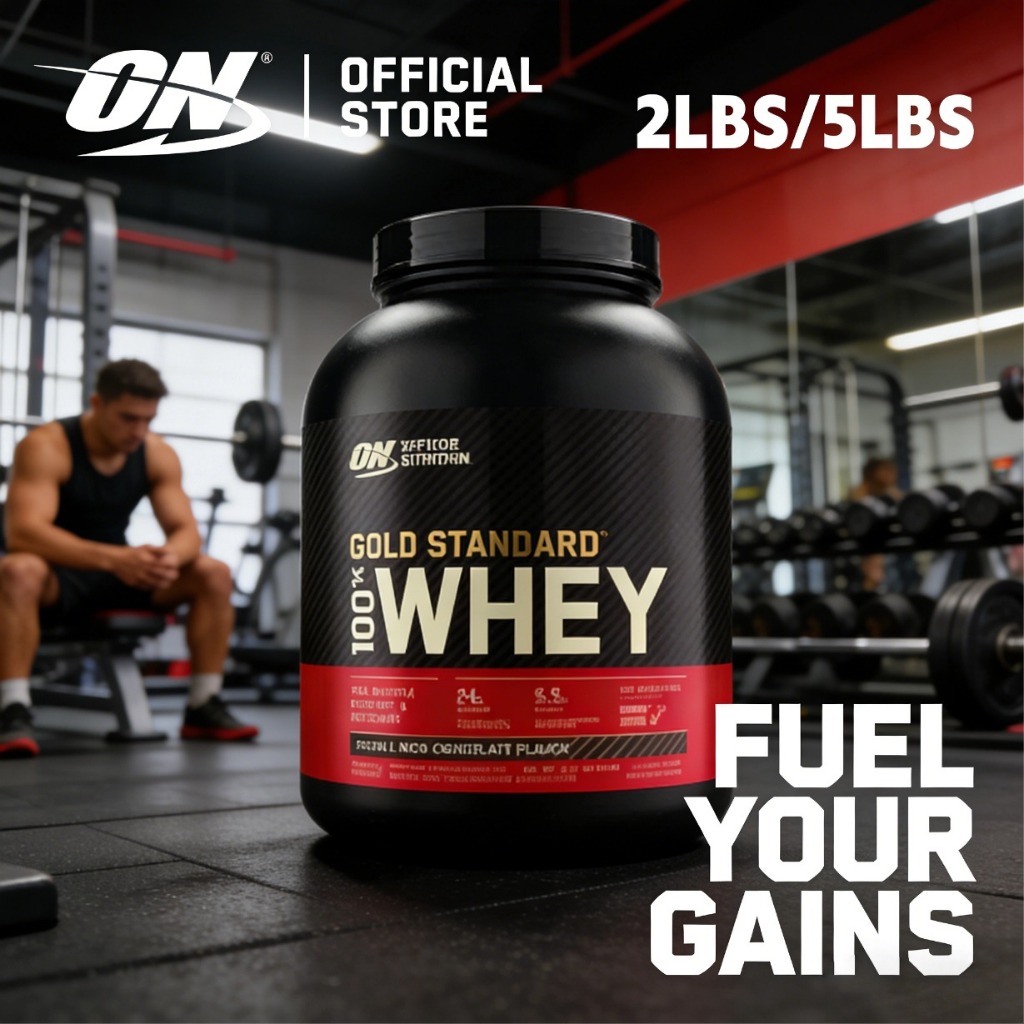 Optimum Nutrition GoldStandard Double Rich Chocolate เวย์โปรตีนผง 2LBS/5LBS