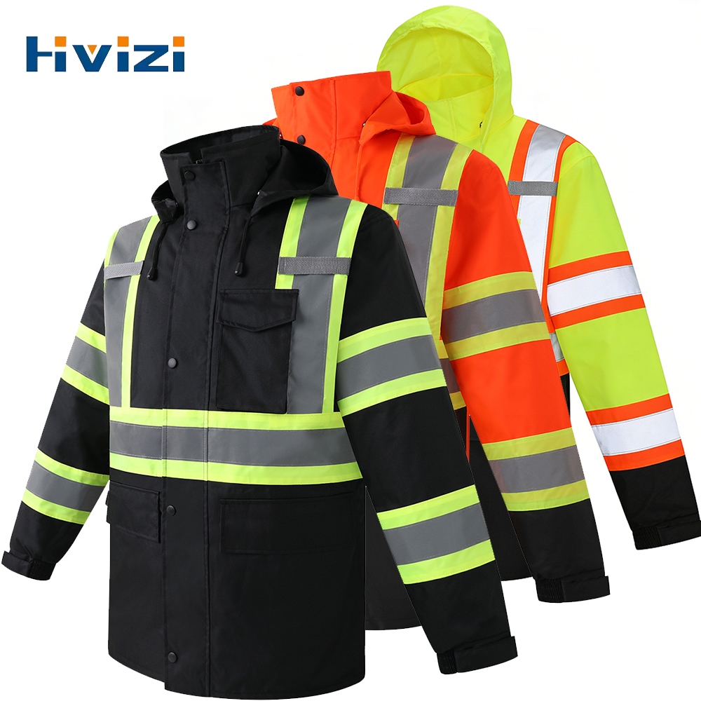 เสื้อแจ็คเก็ตสะท้อนแสงกันฝนสำหรับการทำงานและขี่จักรยาน ออกแบบมาเพื่อความปลอดภัยและความสะดวกสบายในทุกสภาพอากาศ