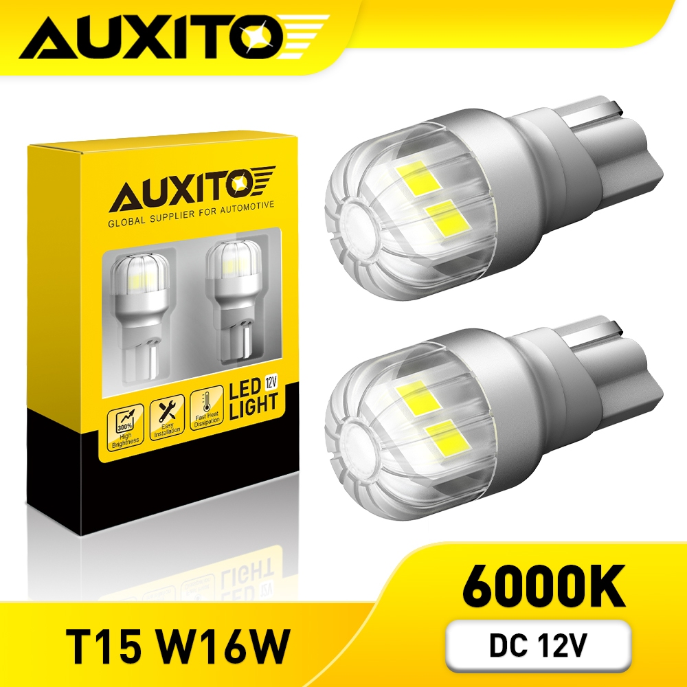 AUXITO 2PCS T15 W16W LED 921 912 LED Canbus ข ้ อผิดพลาดฟรี Back Up ไฟย ้ อนกลับ