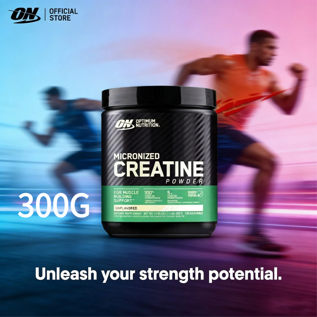 Optimum Nutrition Micronized Creatine Powder รองรับความแข็งแรงของกล้ามเนื้อและความอดทน - 300g
