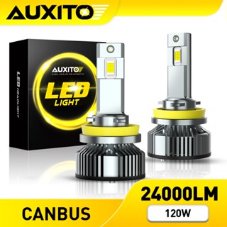 AUXITO ไฟหน้า Y19 120W 24000LM H11 9005 HB3 รถ LED สำหรับไฟต…