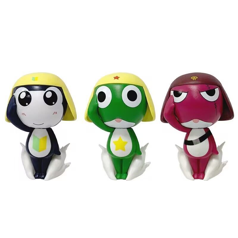 Keroro Gunso Frog Doll Gunso Second-Class Soldier Army Leader เครื่องประดับตุ๊กตาญี่ปุ่น 11 ซม.รุ่น 