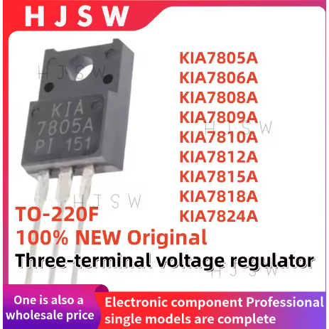 5PCS 100% ใหม่และคุณภาพ KIA7805A KIA7806A KIA7808A KIA7809A KIA7810A7812A KIA7815A KIA7824A TO-220F