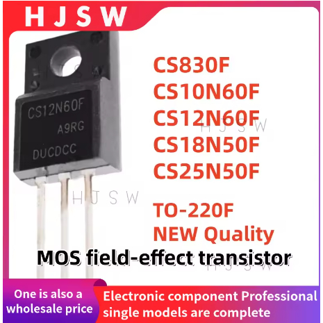 5PCS ใหม่ CS830F CS10N60F CS12N60F CS18N50F CS25N50F CS830 CS10N60 CS12N60 CS18N50 CS25N50 TO-220F ท