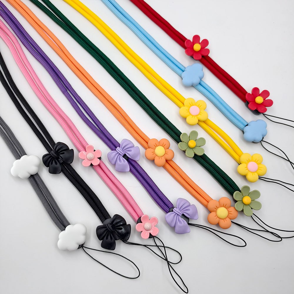 Anti-lost Lanyard Chain แขวนสายไฟสายคล้องคอ Lanyard ปรับสายคล้องโทรศัพท์มือถือคอคล้อง Crossbody