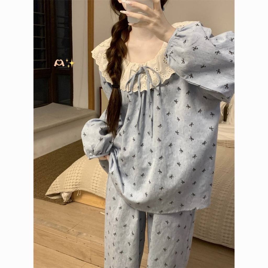 ตุ๊กตาคอปักษ์ชุดนอนลายผีเสื้อลูกไม้ สำหรับสวมใส่ที่บ้าน