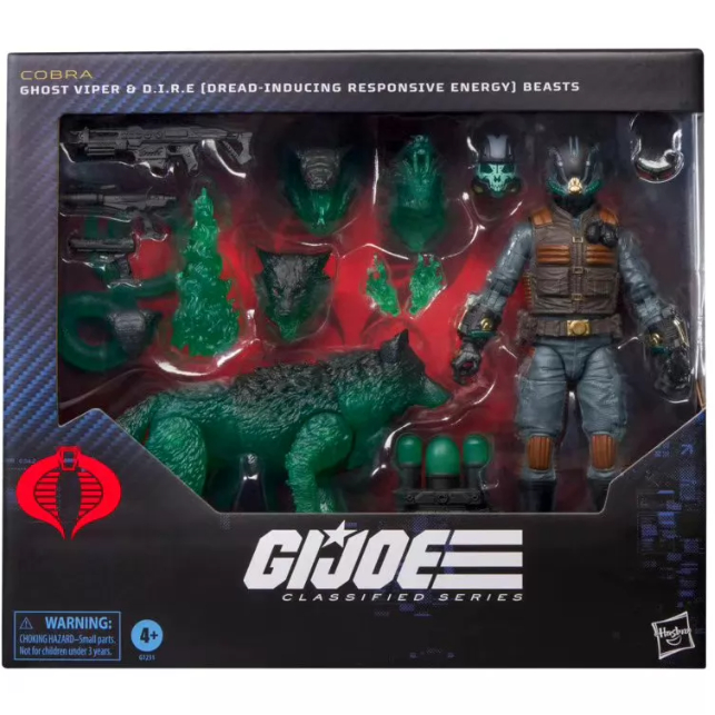 Hasbro GI JOE Classified Series Ghost Viper & DIRE Energy Beast Action Figure Set