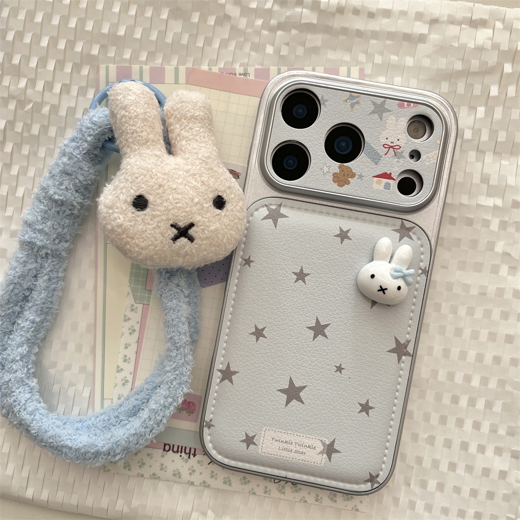 สําหรับเคส iphone 17 Pro Max 16 Pro Max 15 Pro Max เคสโทรศัพท์ Miffy สามมิติ – โปรปัง