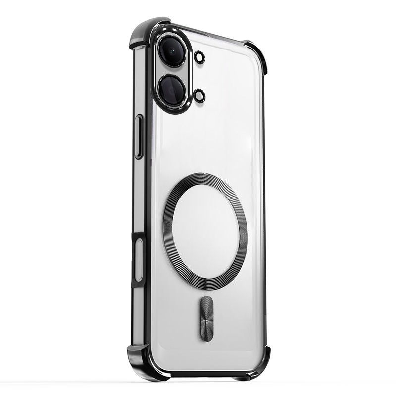 สําหรับ VIVO Y05 4G Y11D 2026 เคสโทรศัพท์สี่มุม Anti Drop เคสโทรศัพท์ความโปร่งใสสูงแม่เหล็กดูดปลอก