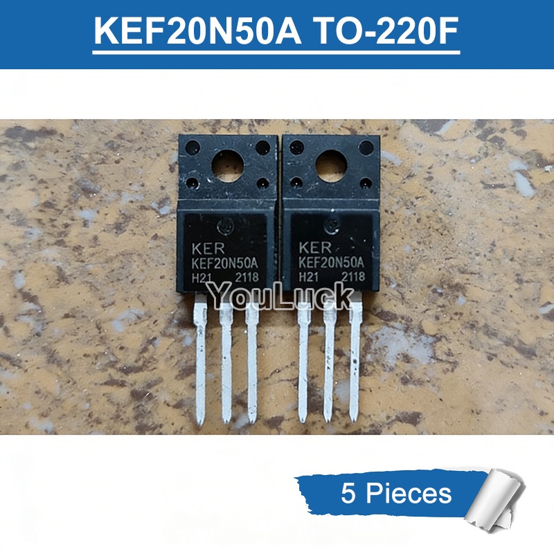 5 ชิ้น KER KEF20N50A TO-220F 20A/500V N-channel MOSFET ทรานซิสเตอร์ใหม่เดิม