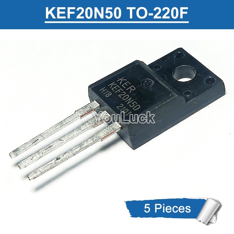 5 ชิ้น KER KEF20N50 TO-220F 20A/500V N-channel MOSFET ทรานซิสเตอร์ใหม่เดิม