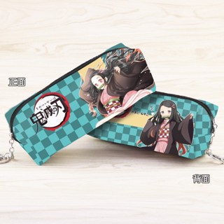 กระเป๋าดินสอ หนังสังเคราะห์ ลายการ์ตูนอนิเมะ Demon Slayer: K…