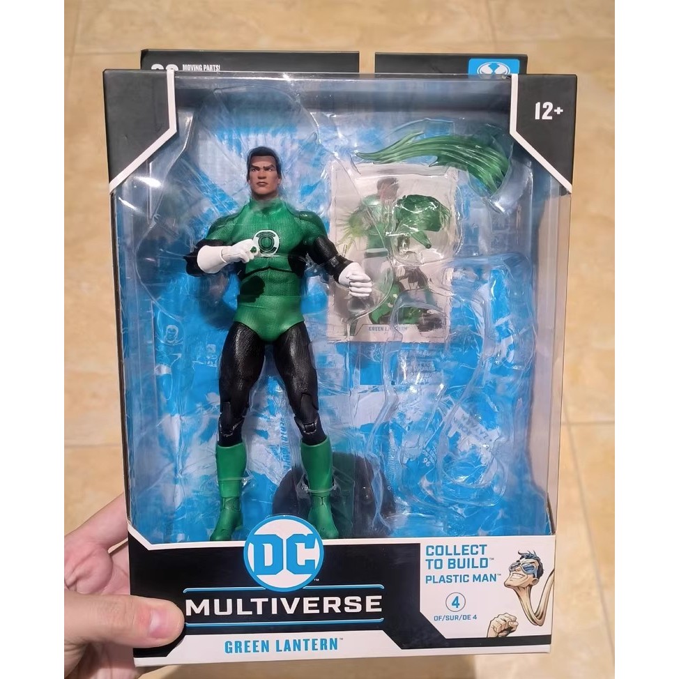 (ไม่มีชิ้นส่วนประกอบ) McFarlane JLA Plastic Green Lantern Jon Stewart Action Figure