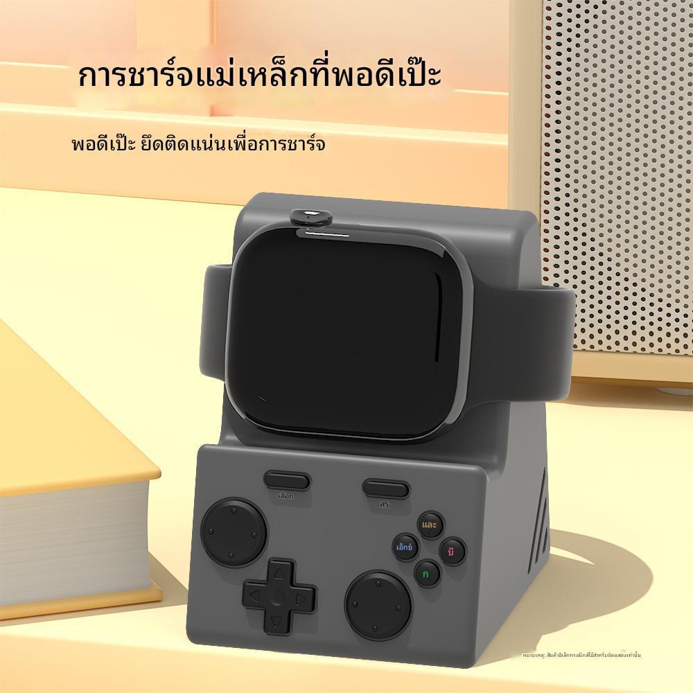 เหมาะสําหรับ apple watch Series, แท่นชาร์จแม่เหล็ก, ขาตั้งซิลิโคนกันกระแทก, ที่เก็บของแบบฝังประหยัดพื้นที่, องค์กรโต๊ะหรูหราสําหรับ Ultra 2