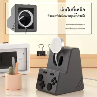 เหมาะสําหรับ apple watch Series, แท่นชาร์จแม่เหล็ก, ขาตั้งซิลิโคนกันกระแทก, ที่เก็บของแบบฝังประหยัดพื้นที่, องค์กรโต๊ะหรูหราสําหรับ Ultra 2