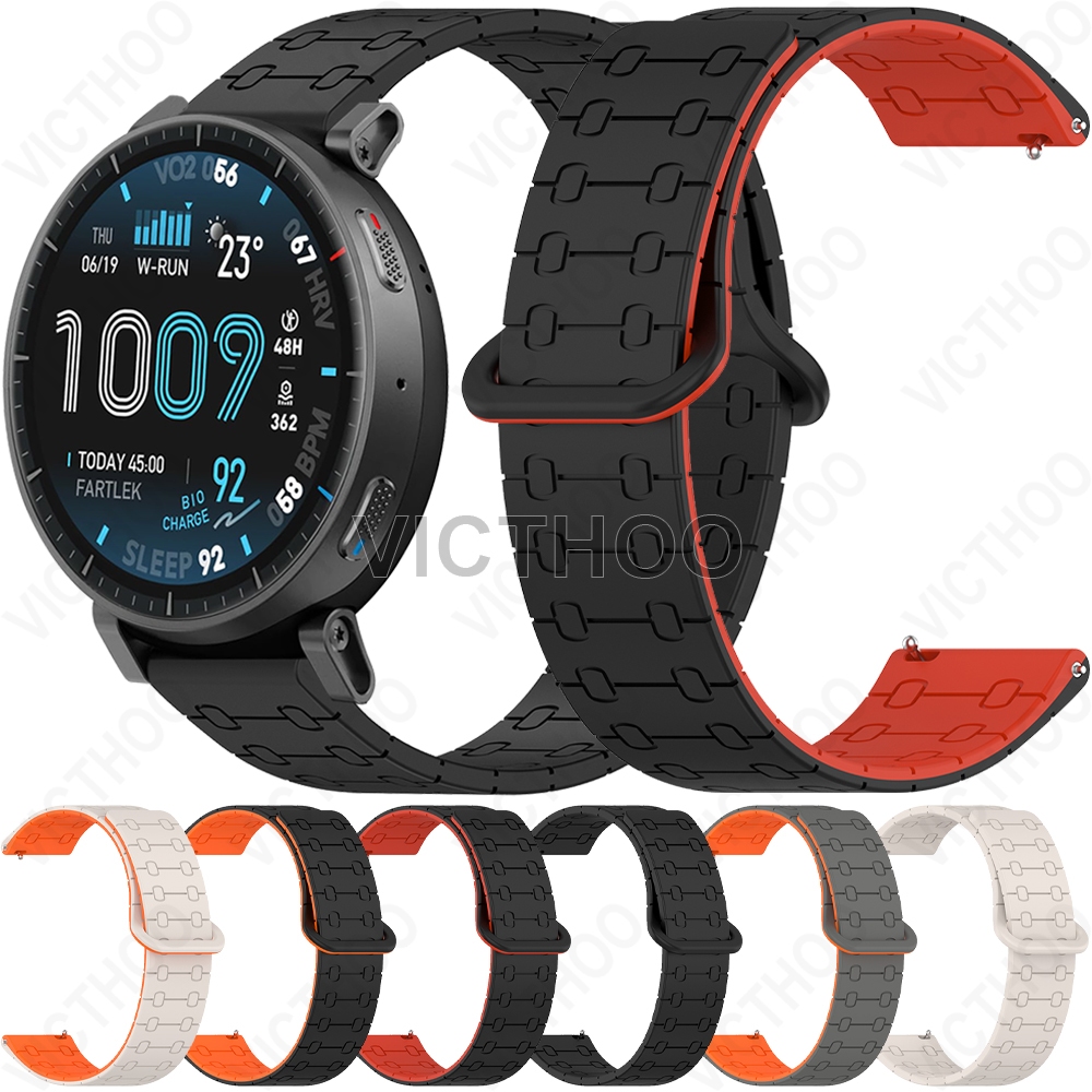 สายนาฬิกาสร้อยข้อมือซิลิโคนสายนาฬิกาอุปกรณ์เสริมสําหรับ Amazfit Active Max / Balance 2