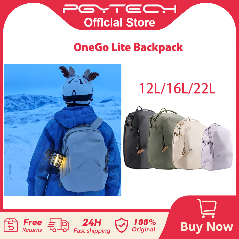 【ร้านค้าอย่างเป็นทางการ】 PGYTECH OneGo Lite 16L/22L Backpack - น้ำหนักเบา กันน้ำ เหมาะสำหรับสายถ่ายภ