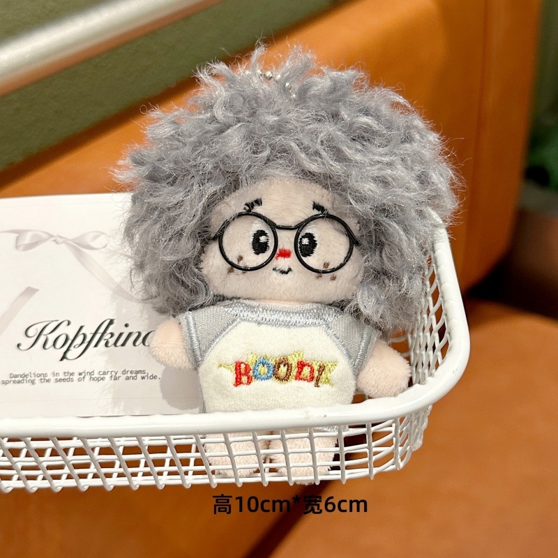 น่ารักตุ๊กตาการ์ตูนแว่นตาปุยผมหยิกเด็กตุ๊กตาพวงกุญแจนักเรียนสาวกระเป๋าเป้สะพายหลังตกแต่งจี้อุปกรณ์เสริมเพื่อนของขวัญ ราคา ถูกที่สุด ดีลบีเคเค แกลเลอรีภาพที่ 9