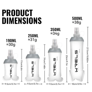 WRELS SH24 A ขวดน้ํานุ่มทนทานและทันสมัยแบบพกพาสําหรับกีฬาวิ่งปั่นจักรยาน