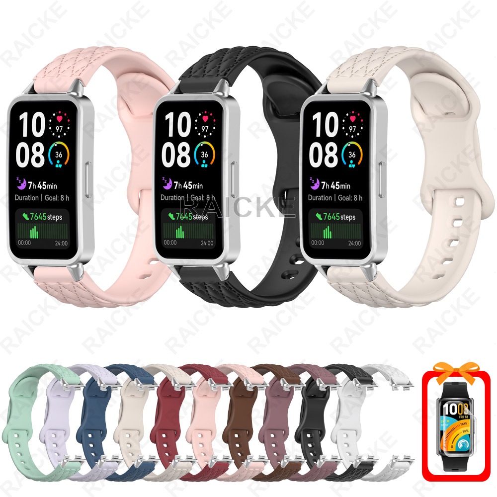 สายรัดซิลิโคนที่ทนทานใหม่สำหรับ Huawei Band 11 pro / 11/10/9/8/7